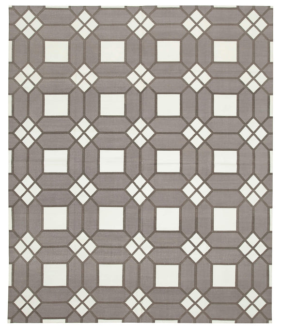8x10 Brown Dhurrie Rug - 32581