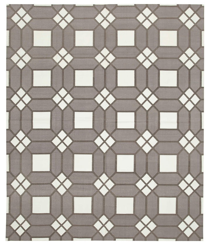 8x10 Brown Dhurrie Rug - 32581