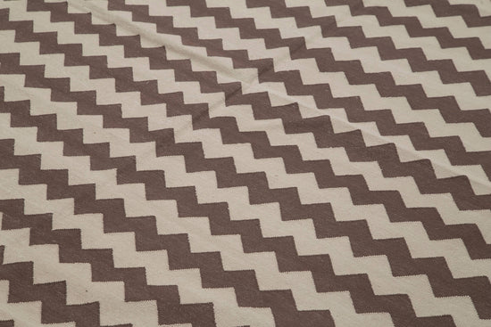 8x10 Brown Dhurrie Rug - 32582