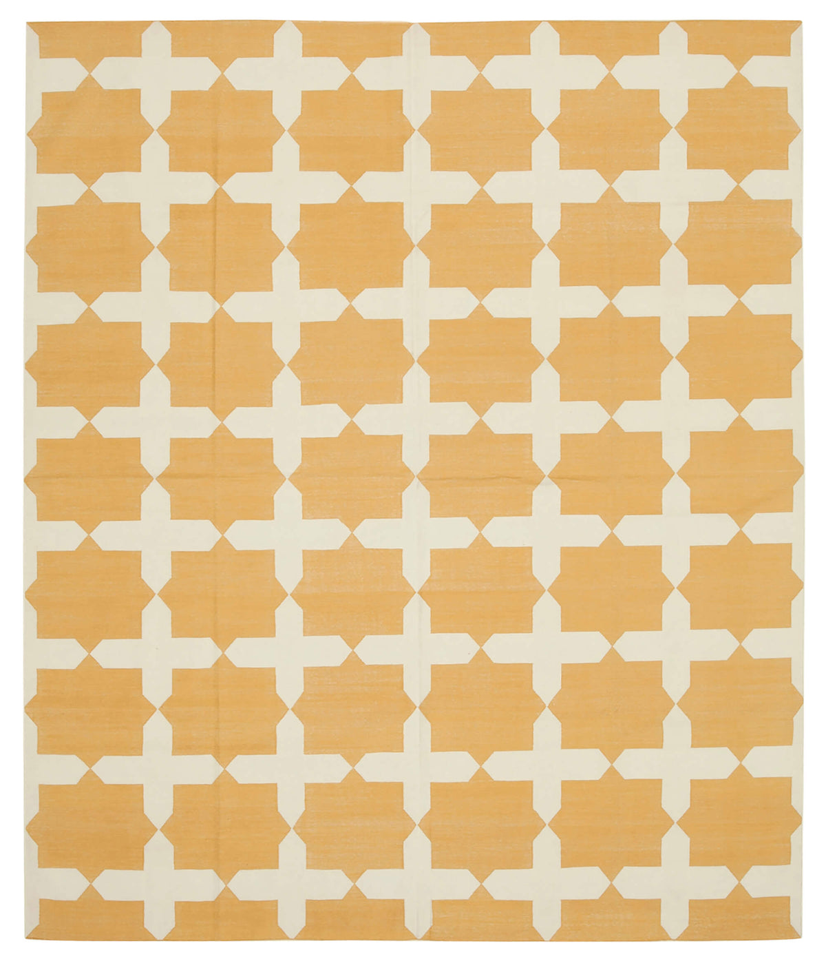 8x10 Yellow Dhurrie Rug - 32586
