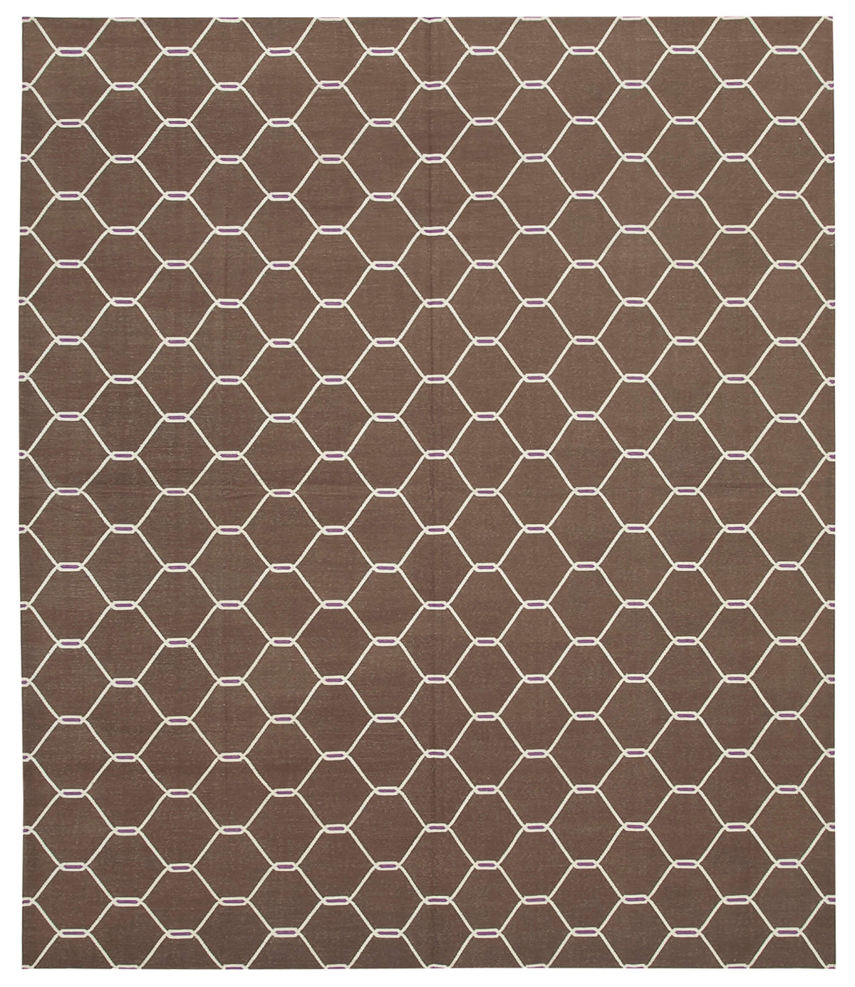 8x10 Brown Dhurrie Rug - 32588