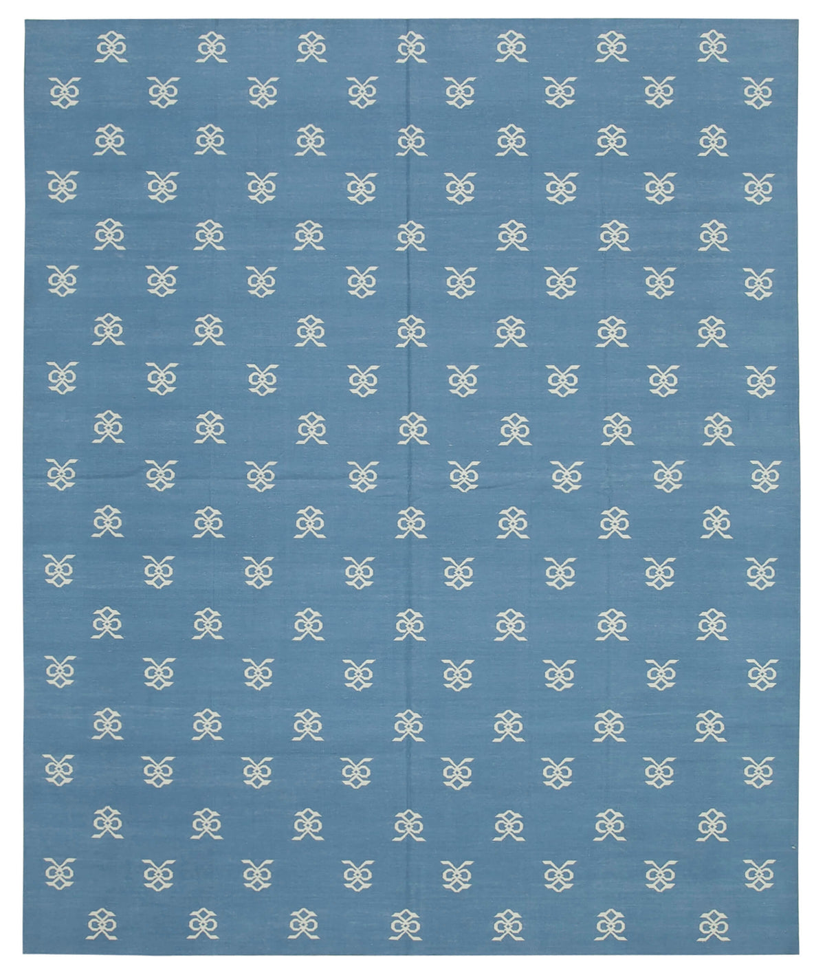 8x10 Blue Dhurrie Rug - 32593