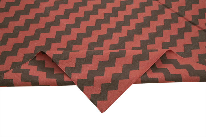 8x10 Brown Dhurrie Rug - 32594