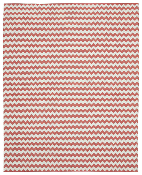 8x10 Red Dhurrie Rug - 32596