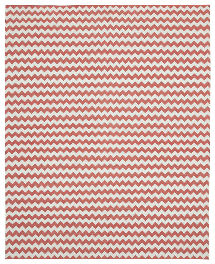 8x10 Red Dhurrie Rug - 32596