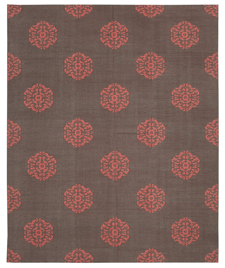 8x10 Brown Dhurrie Rug - 32599