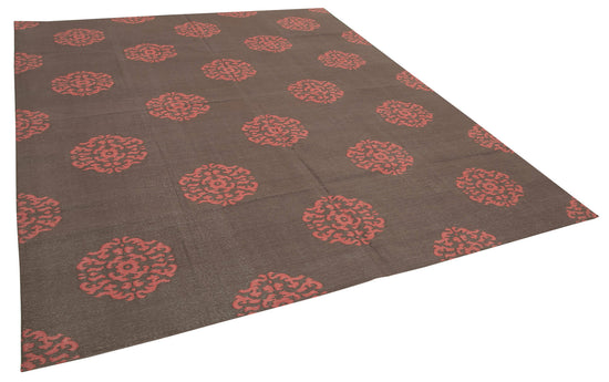 8x10 Brown Dhurrie Rug - 32599