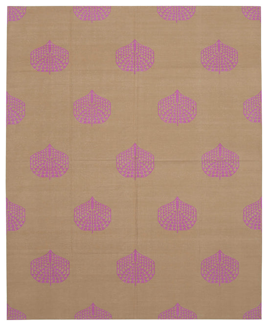 8x10 Brown Dhurrie Rug - 32604