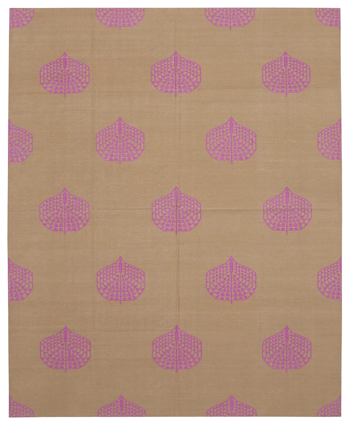 8x10 Brown Dhurrie Rug - 32604