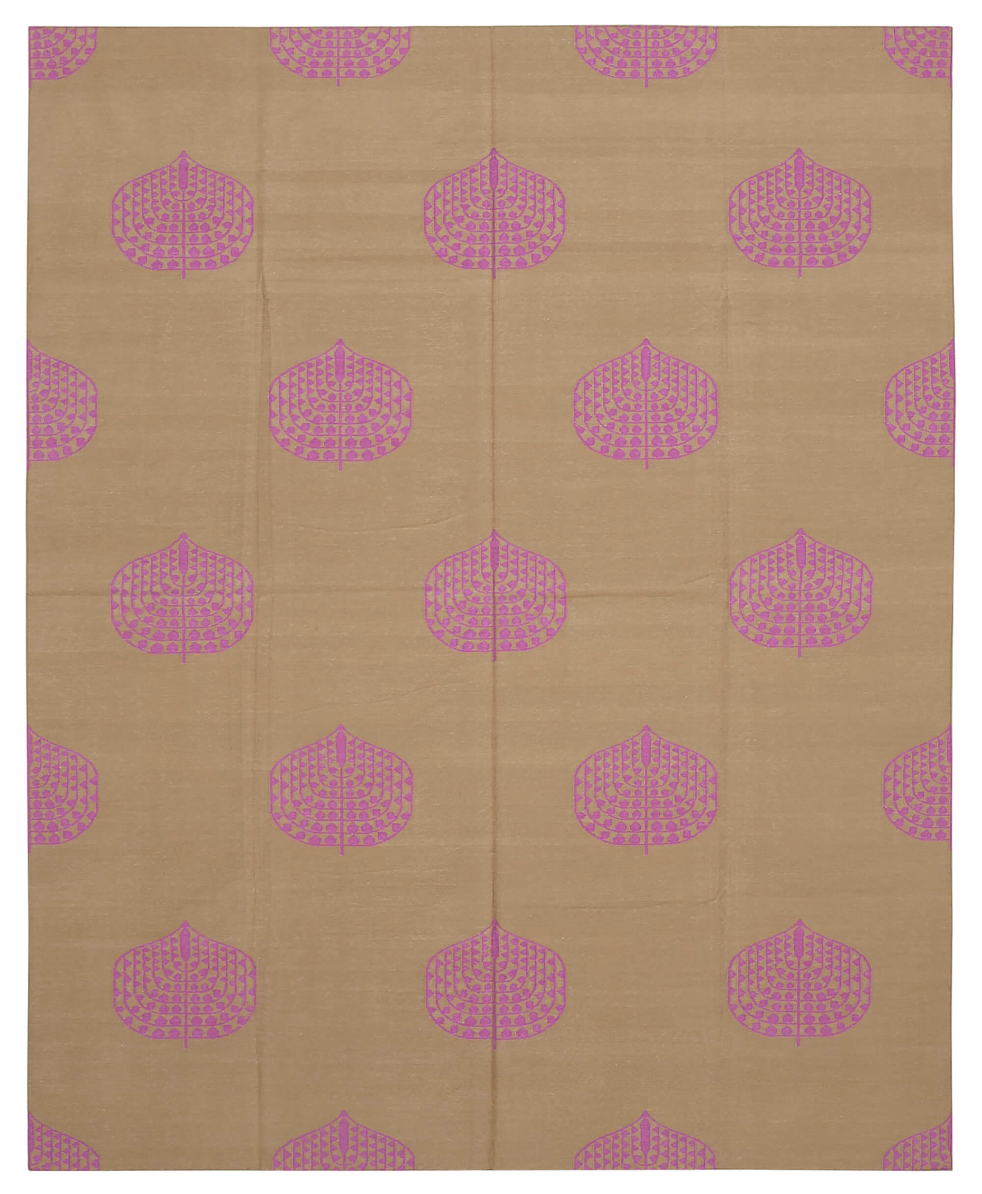 8x10 Brown Dhurrie Rug - 32605