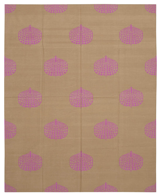 8x10 Brown Dhurrie Rug - 32605