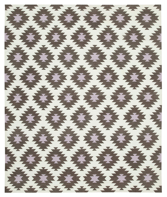 8x10 Brown Dhurrie Rug - 32610