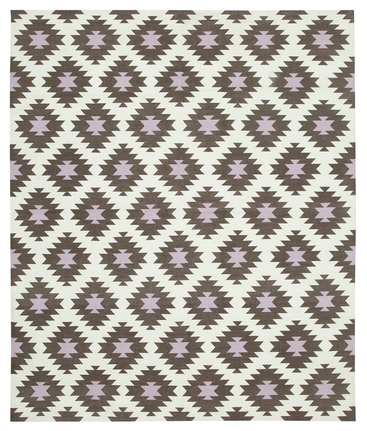 8x10 Brown Dhurrie Rug - 32610