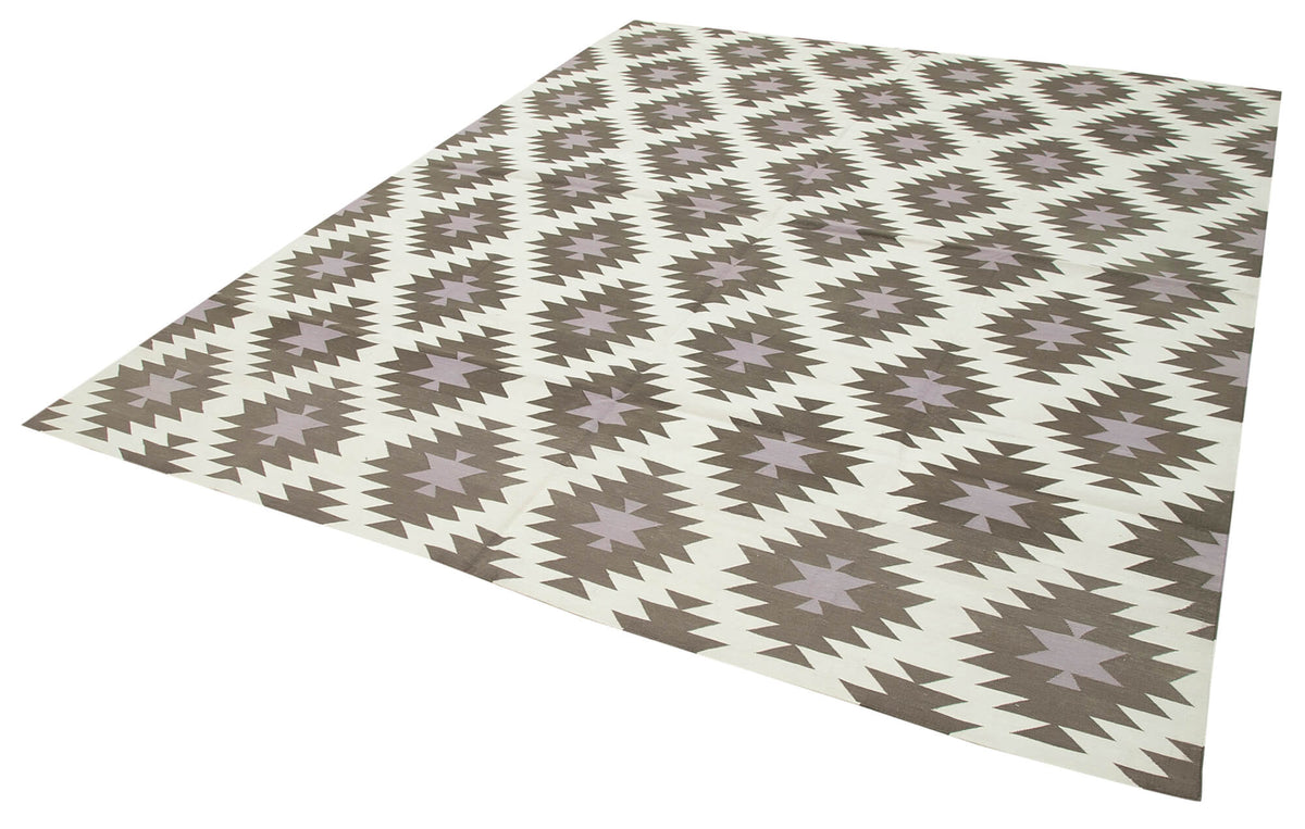 8x10 Brown Dhurrie Rug - 32616