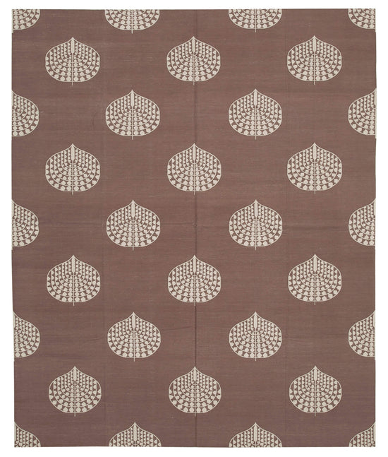 8x10 Brown Dhurrie Rug - 32617