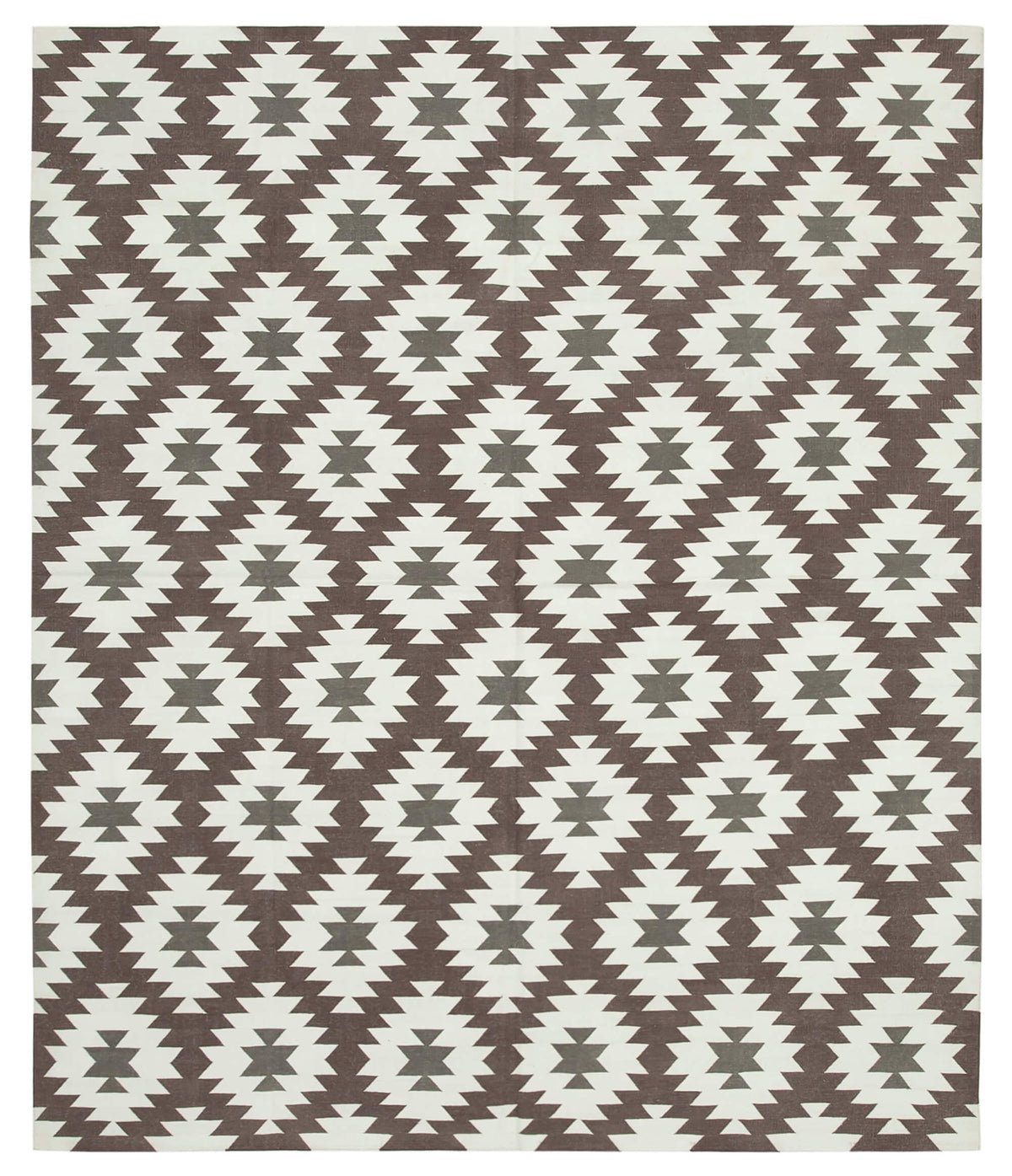8x10 Brown Dhurrie Rug - 32621