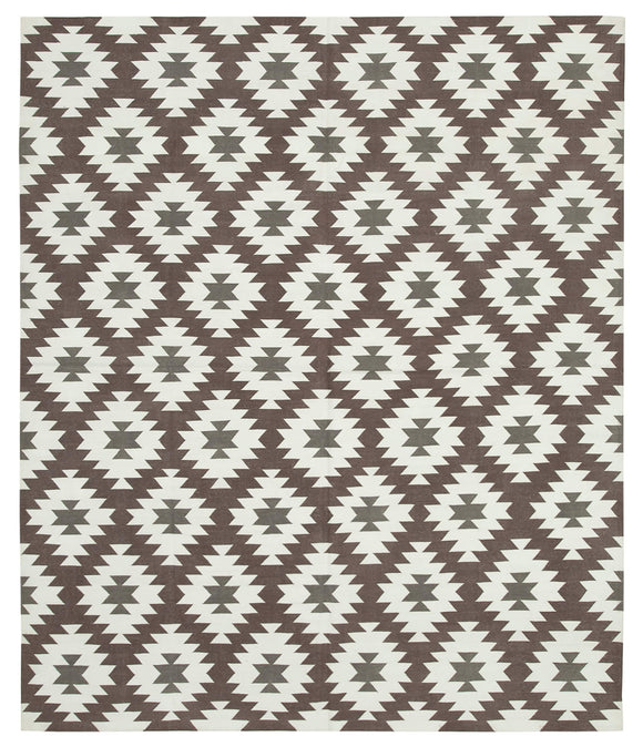 8x10 Brown Dhurrie Rug - 32621