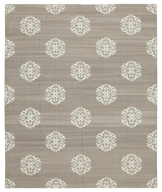 8x10 Brown Dhurrie Rug - 32626