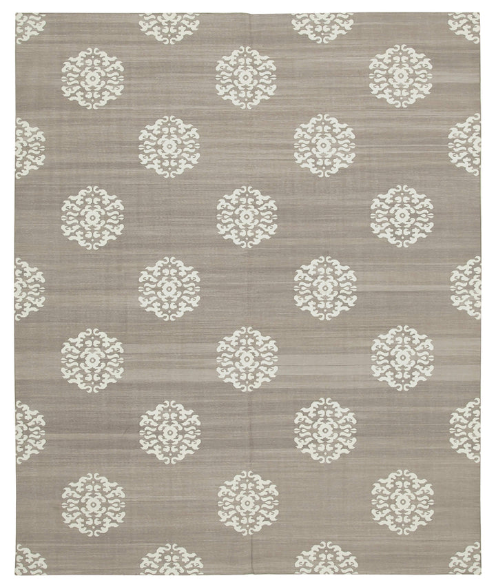 8x10 Brown Dhurrie Rug - 32626