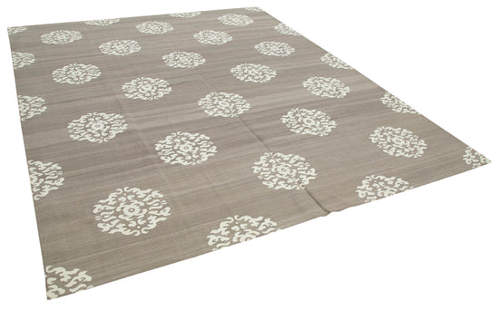 8x10 Brown Dhurrie Rug - 32626
