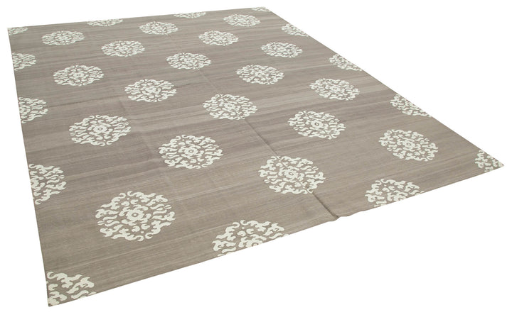 8x10 Brown Dhurrie Rug - 32626