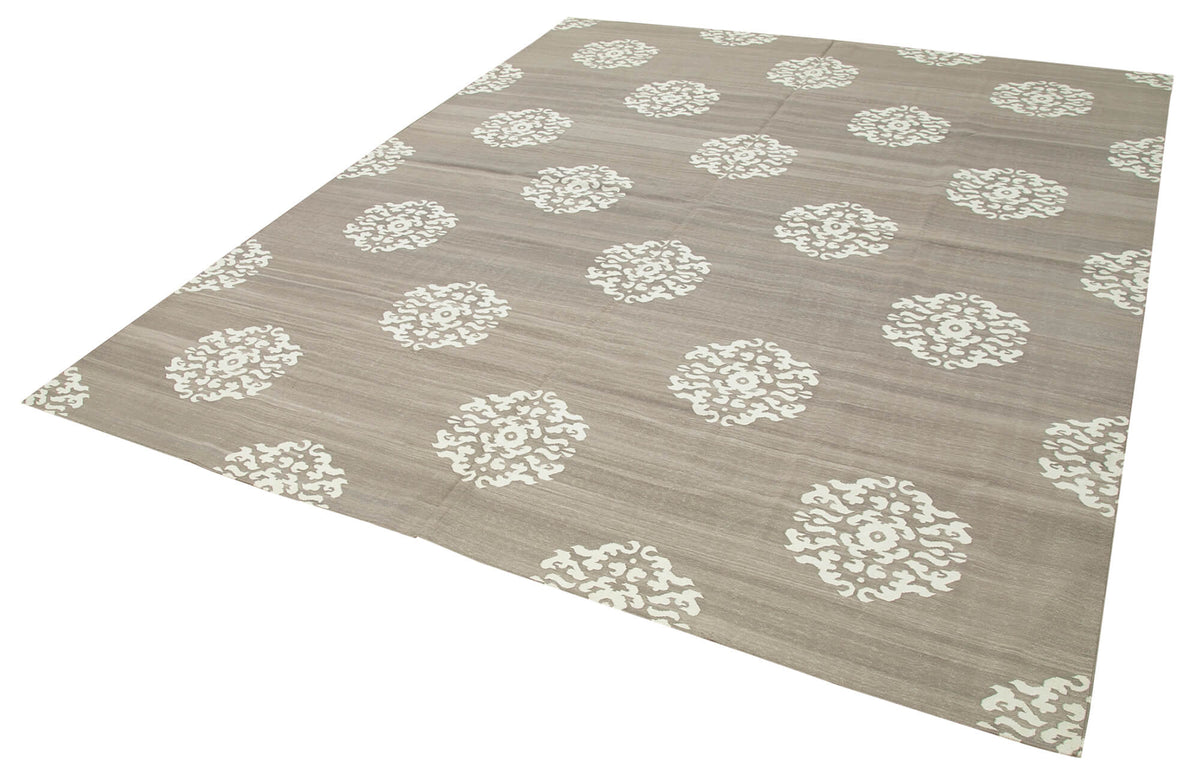 8x10 Brown Dhurrie Rug - 32626