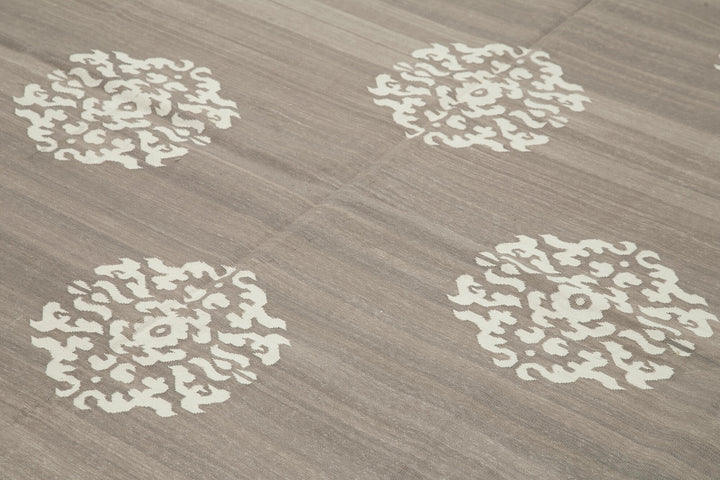 8x10 Brown Dhurrie Rug - 32626