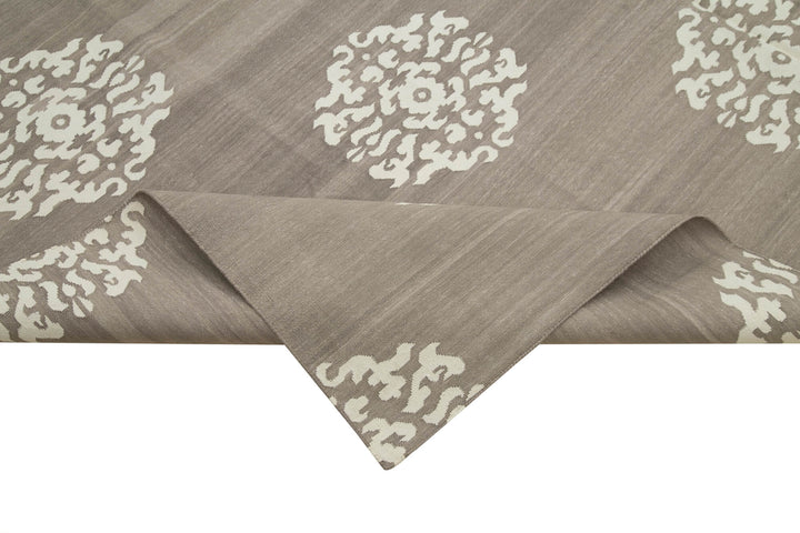 8x10 Brown Dhurrie Rug - 32626