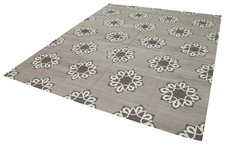 8x10 Brown Dhurrie Rug - 32633