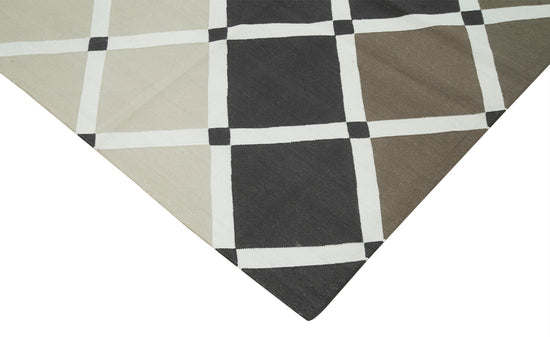 8x10 Blue Dhurrie Rug - 32635