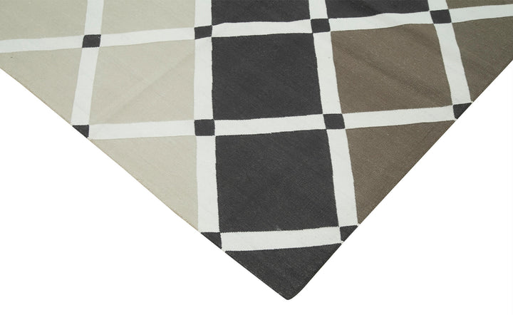 8x10 Blue Dhurrie Rug - 32635