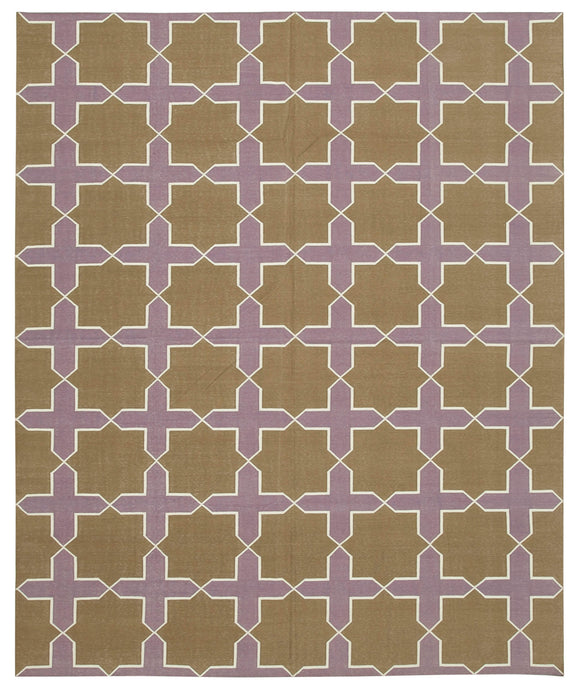 8x10 Brown Dhurrie Rug - 32640