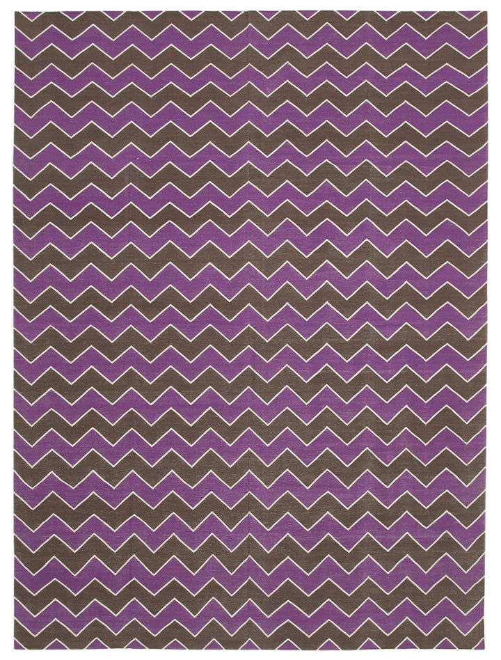 9x12 Purple Dhurrie Rug - 32646