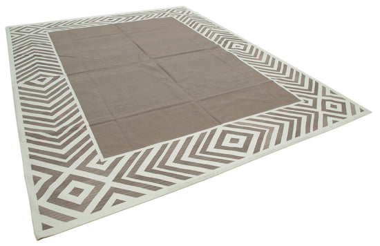 9x12 Brown Dhurrie Rug - 32650