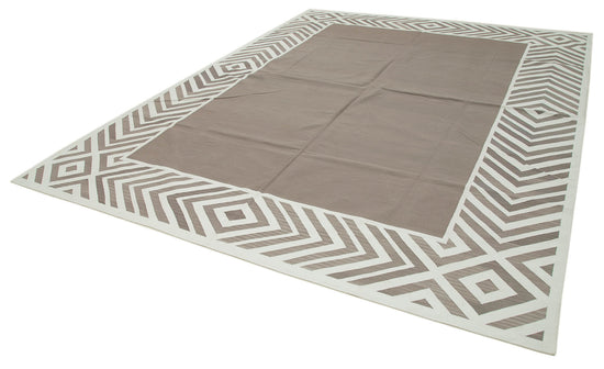 9x12 Brown Dhurrie Rug - 32650