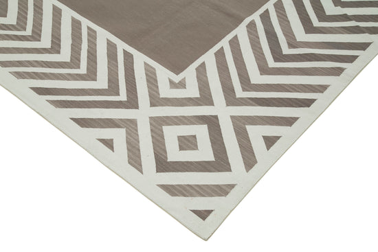9x12 Brown Dhurrie Rug - 32650
