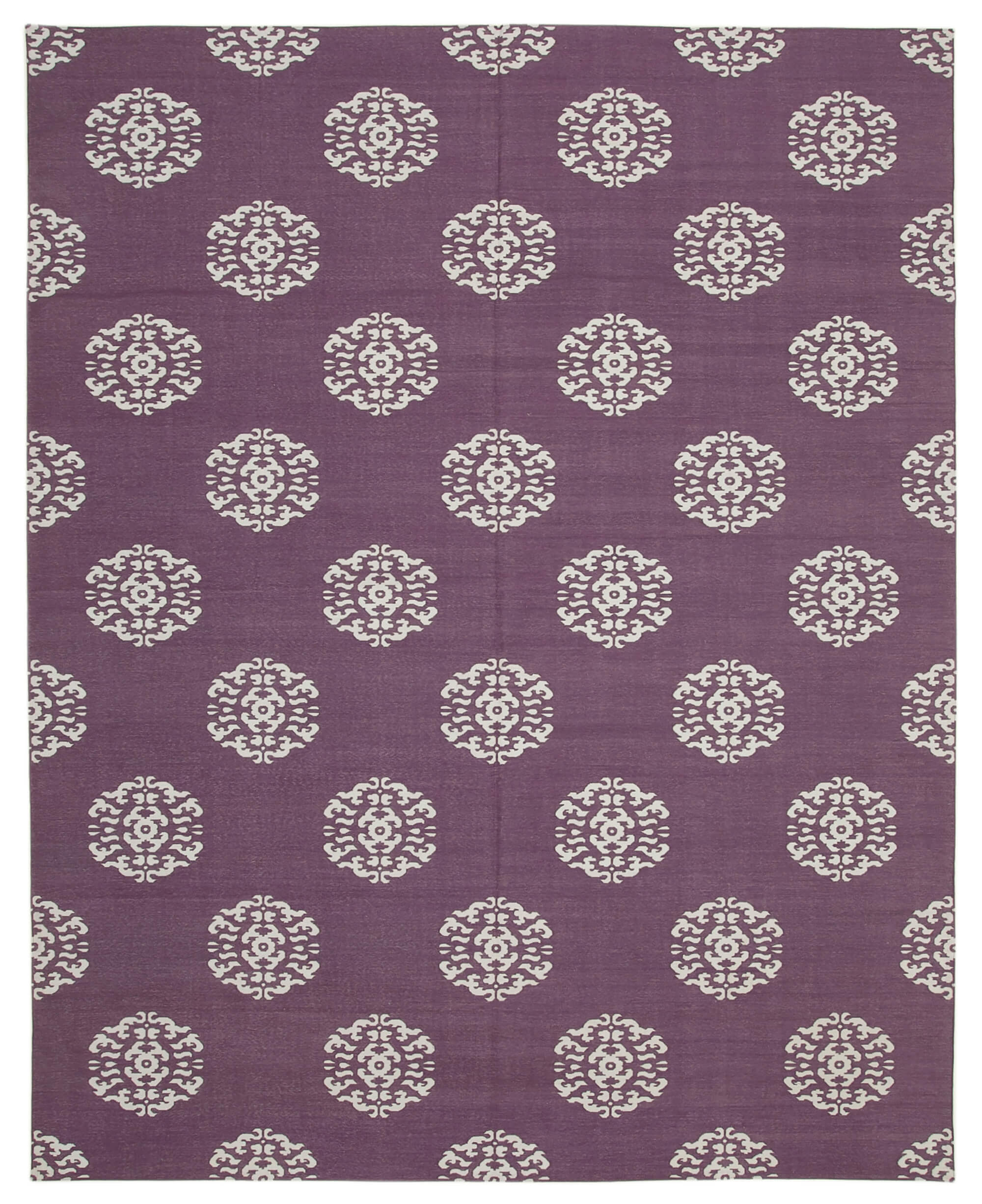 9x12 Purple Dhurrie Rug - 32663