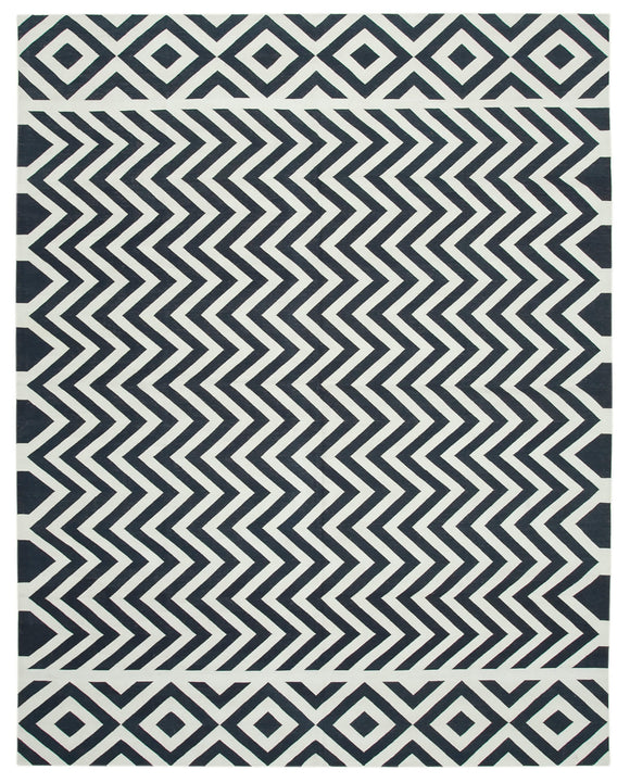 9x12 Black Dhurrie Rug - 32665