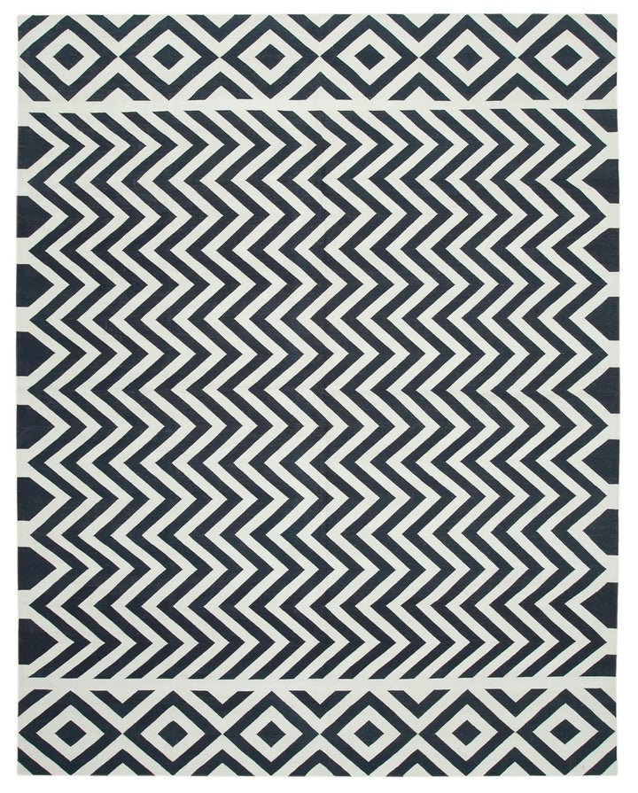 9x12 Black Dhurrie Rug - 32665