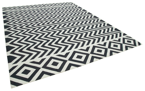 9x12 Black Dhurrie Rug - 32666