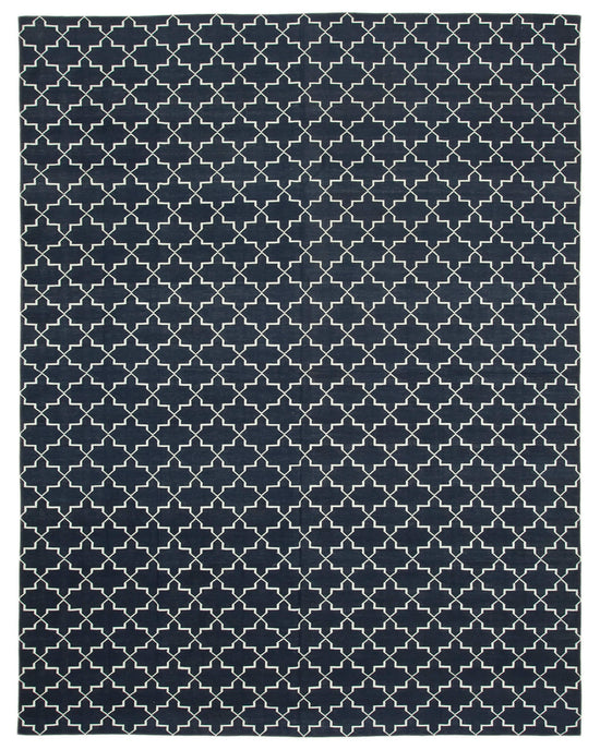 9x12 Black Dhurrie Rug - 32669