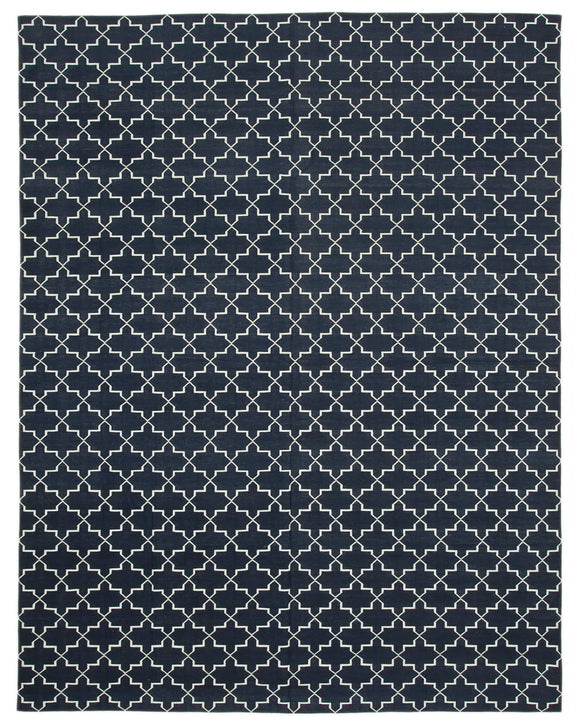 9x12 Black Dhurrie Rug - 32669