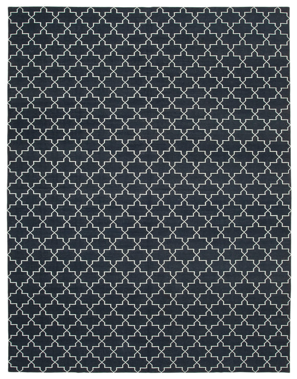 9x12 Black Dhurrie Rug - 32670
