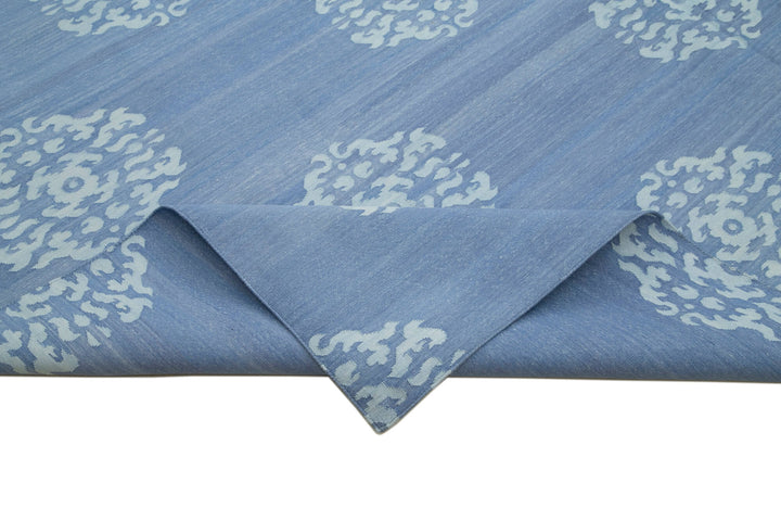 9x12 Blue Dhurrie Rug - 32672