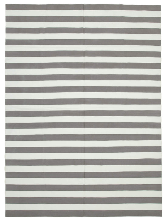 9x12 Grey Dhurrie Rug - 32688