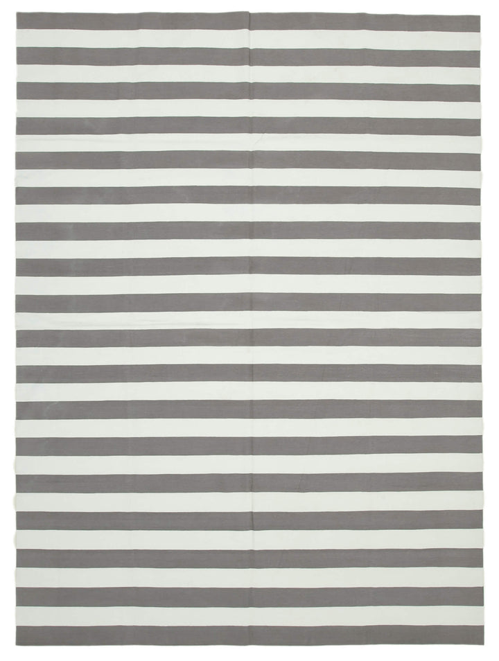 9x12 Grey Dhurrie Rug - 32688