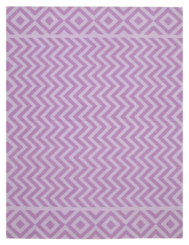 9x12 Purple Dhurrie Rug - 32690