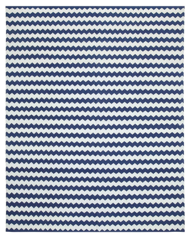8x10 Blue Dhurrie Rug - 32696