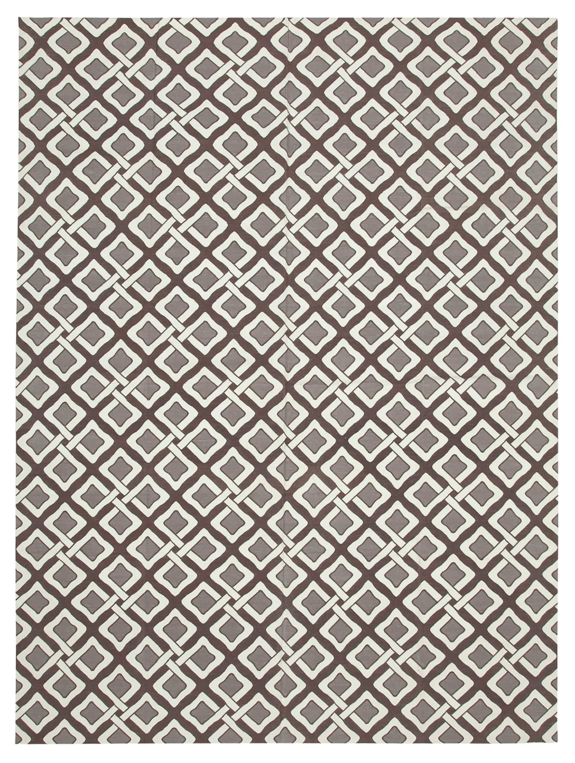 9x12 Brown Dhurrie Rug - 32697