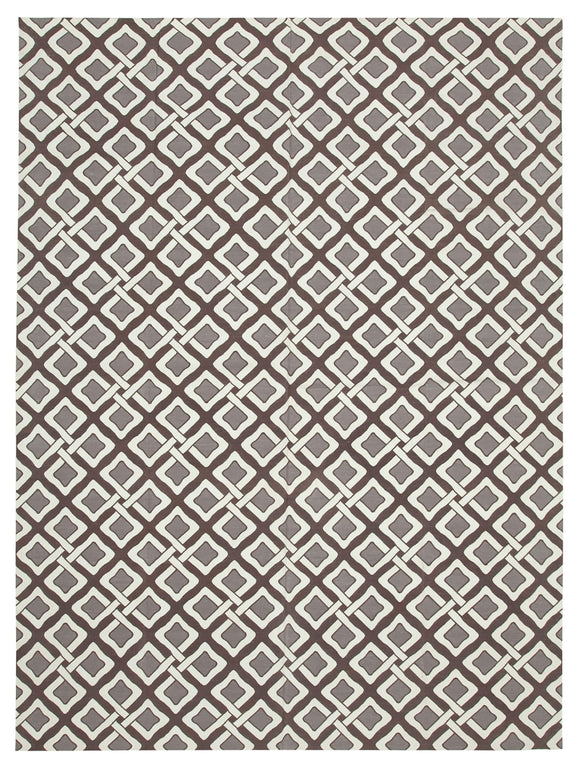 9x12 Brown Dhurrie Rug - 32697